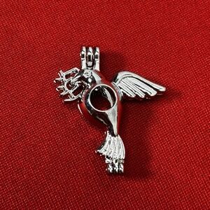 Silver Tone Bird Essential‎ Oil Diffuser Pendant